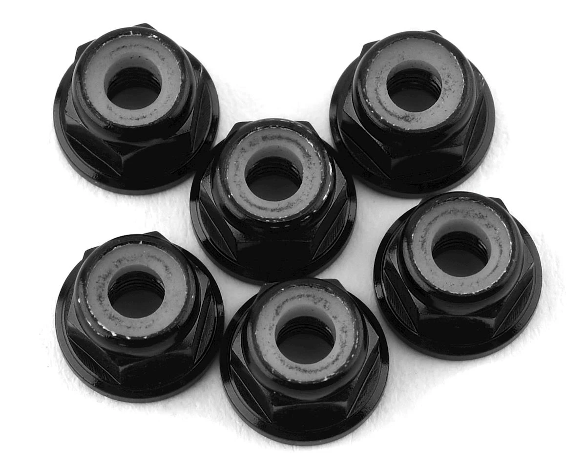 175RC Lightweight Aluminum M3 Flanged Lock Nuts (Black) (6) 10 175RC Lightweight Aluminum M3 Flanged Lock Nuts (Black) (6) - Image 10
