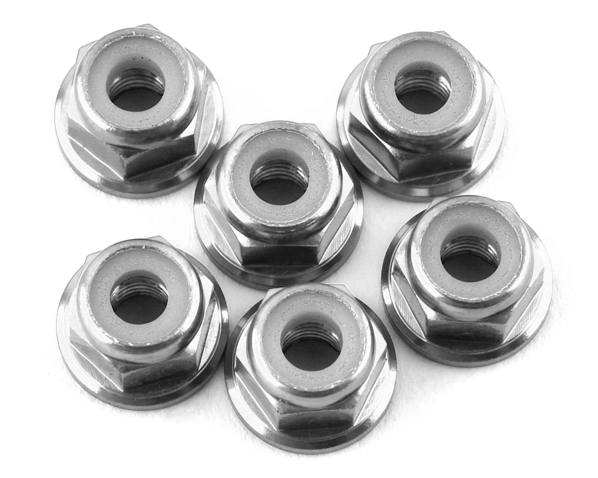 175RC Lightweight Aluminum M3 Flanged Lock Nuts (Green) (6) 1 175RC Lightweight Aluminum M3 Flanged Lock Nuts (Green) (6)