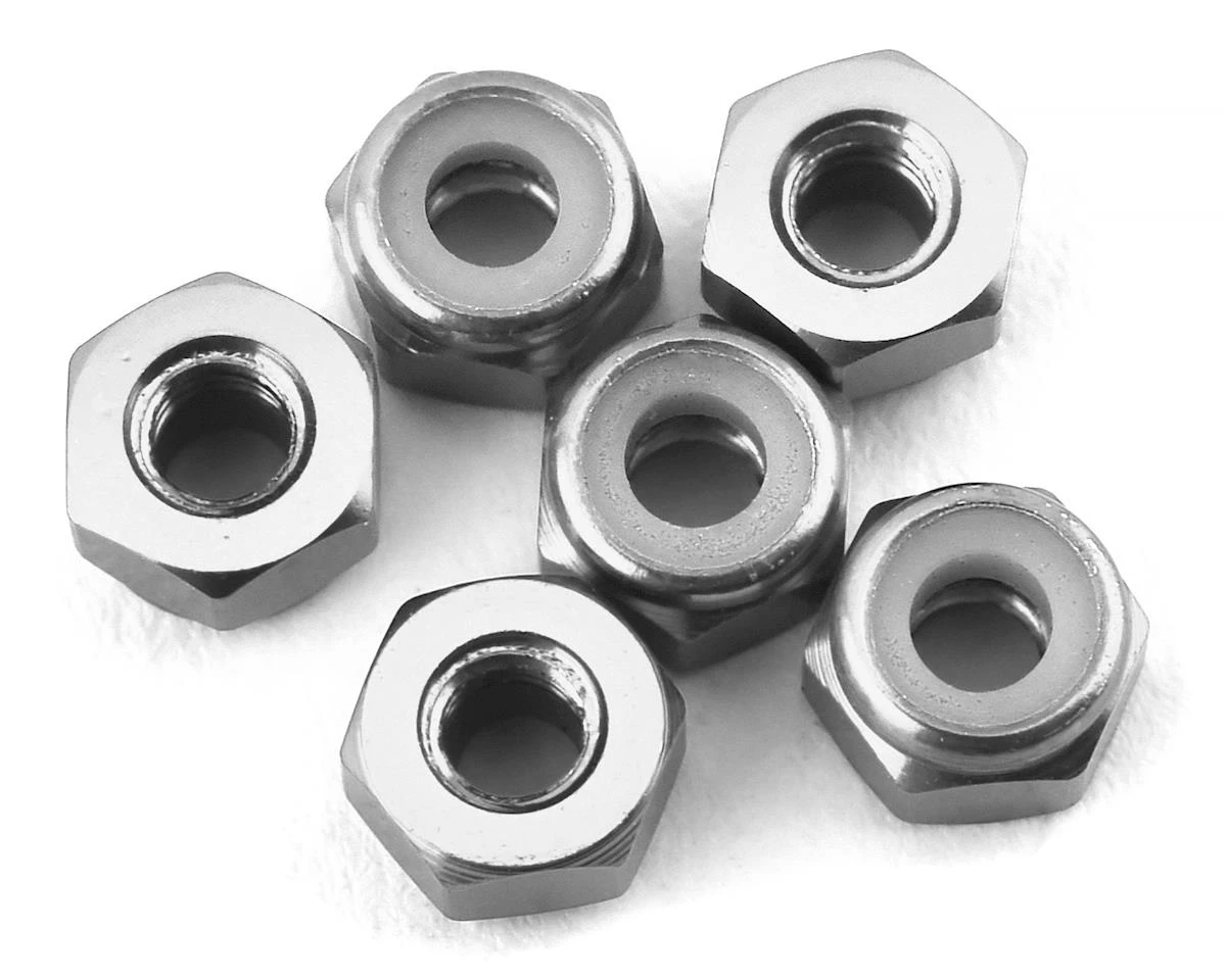 175RC Lightweight Aluminum M3 Lock Nuts (Pink) (6) 2 175RC Lightweight Aluminum M3 Lock Nuts (Pink) (6) - Image 2