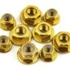 175RC Associated RB10 Aluminum Nut Kit (Gold)