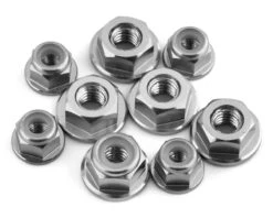 175RC Associated RB10 Aluminum Nut Kit (Grey)
