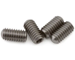1UP Racing 4x8mm Pro Duty Titanium Rounded Droop Screws (4)
