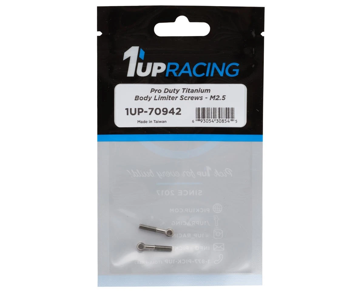 1UP Racing Titanium Pro Duty Body Limiter Screws (2.5mm) (2) (RCMAKER SP1) 3 1UP Racing Titanium Pro Duty Body Limiter Screws (2.5mm) (2) (RCMAKER SP1) - Image 3