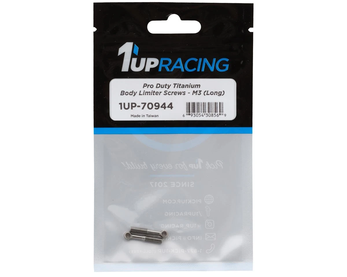1UP Racing Titanium Pro Duty Body Limiter Screws (2.5mm) (2) (RCMAKER SP1) 1 1UP Racing Titanium Pro Duty Body Limiter Screws (2.5mm) (2) (RCMAKER SP1)