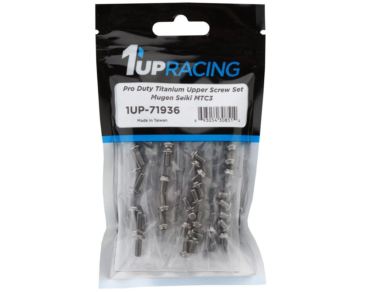 1UP Racing Mugen MTC3 Pro Duty Titanium Upper Screw Set (Silver) (113) 1 1UP Racing Mugen MTC3 Pro Duty Titanium Upper Screw Set (Silver) (113)