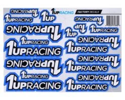 1UP Racing Decal Sheet (Grey) -AMAIN HOBBIES SHOP 1up180001