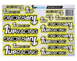 1UP Racing Decal Sheet (Grey) -AMAIN HOBBIES SHOP 1up180006