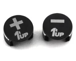 1UP Racing LowPro Bullet Plug Grips (Black/Black) -AMAIN HOBBIES SHOP 1up190410 1