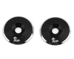 1UP Racing 3mm LowPro Wing Washers (Gunmetal Shine) (2) -AMAIN HOBBIES SHOP 1up820021 1