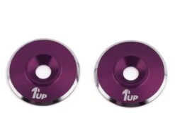 1UP Racing 3mm LowPro Wing Washers (Gunmetal Shine) (2) -AMAIN HOBBIES SHOP 1up820321 1