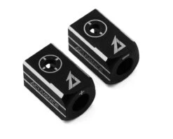 Acuvance Aluminum Battery Plug Grips Set W/5mm Bullet Connectors (Black/Re) -AMAIN HOBBIES SHOP acv60713 1