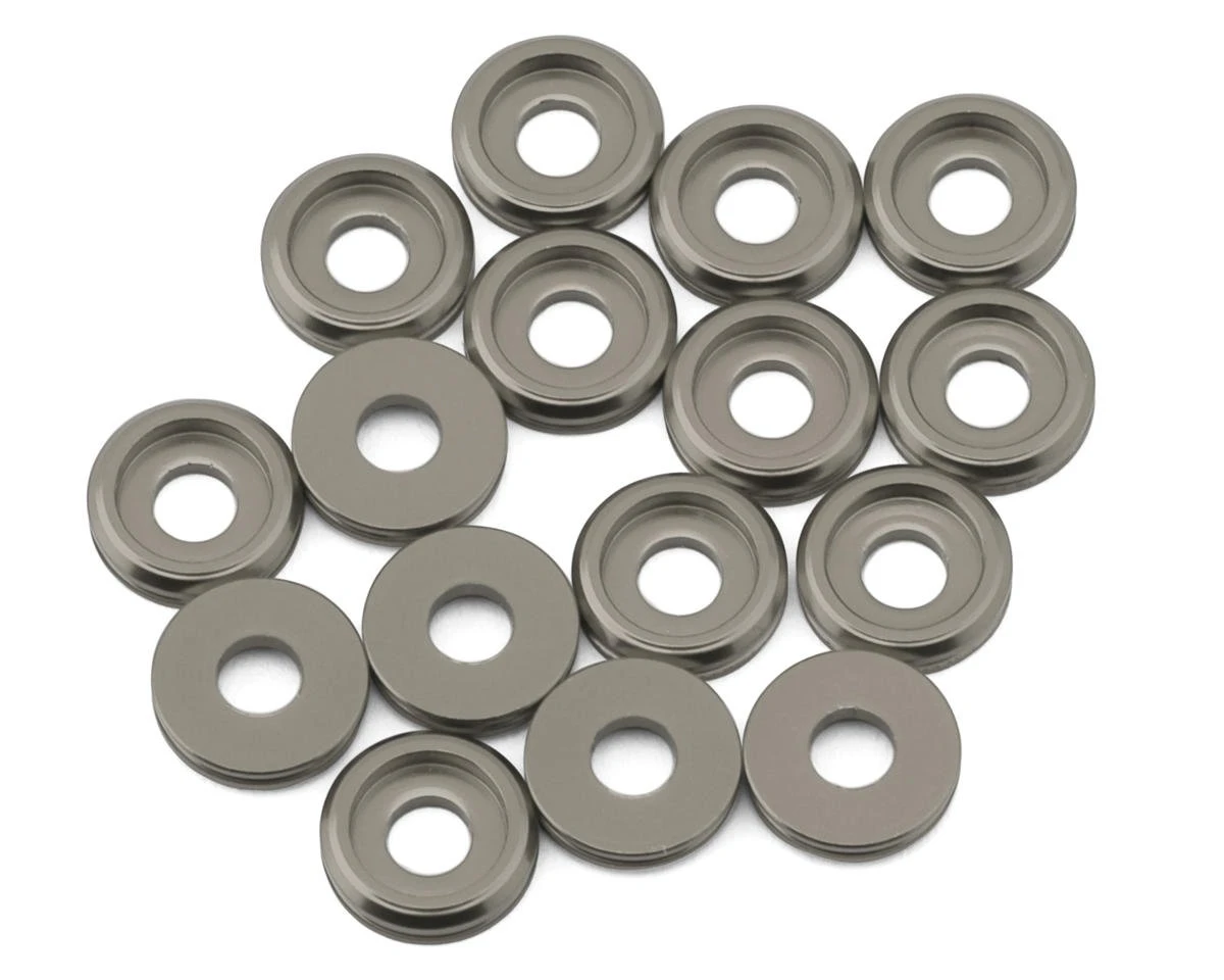 Team Brood 3mm 6061 Aluminum Button Head Washer (Gun Metal) (16) 11 Team Brood 3mm 6061 Aluminum Button Head Washer (Gun Metal) (16) - Image 11
