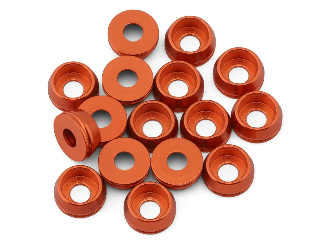 Team Brood 3mm 6061 Aluminum Cap Head Washer (Orange) (16) 6 Team Brood 3mm 6061 Aluminum Cap Head Washer (Orange) (16) - Image 6