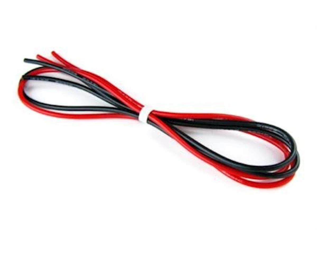 Common Sense RC 16G Silicone Wire 3Ft Red 3Ft Blk 1 Common Sense RC 16G Silicone Wire 3Ft Red 3Ft Blk