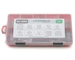 DuBro 6-32 Hardware Assortment Kit (204) W/Screws, Nuts & Washers -AMAIN HOBBIES SHOP dubak100 1