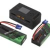 EcoPower Intelligent 2x2S 5000mAh EC5 LiPo Batteries/"Electron Dual" Charger Bundle (7.4V/100C) (AC-300W) (DC-350W X2)