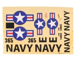 E-flite T-28 Trojan 1.1m Decal Sheet