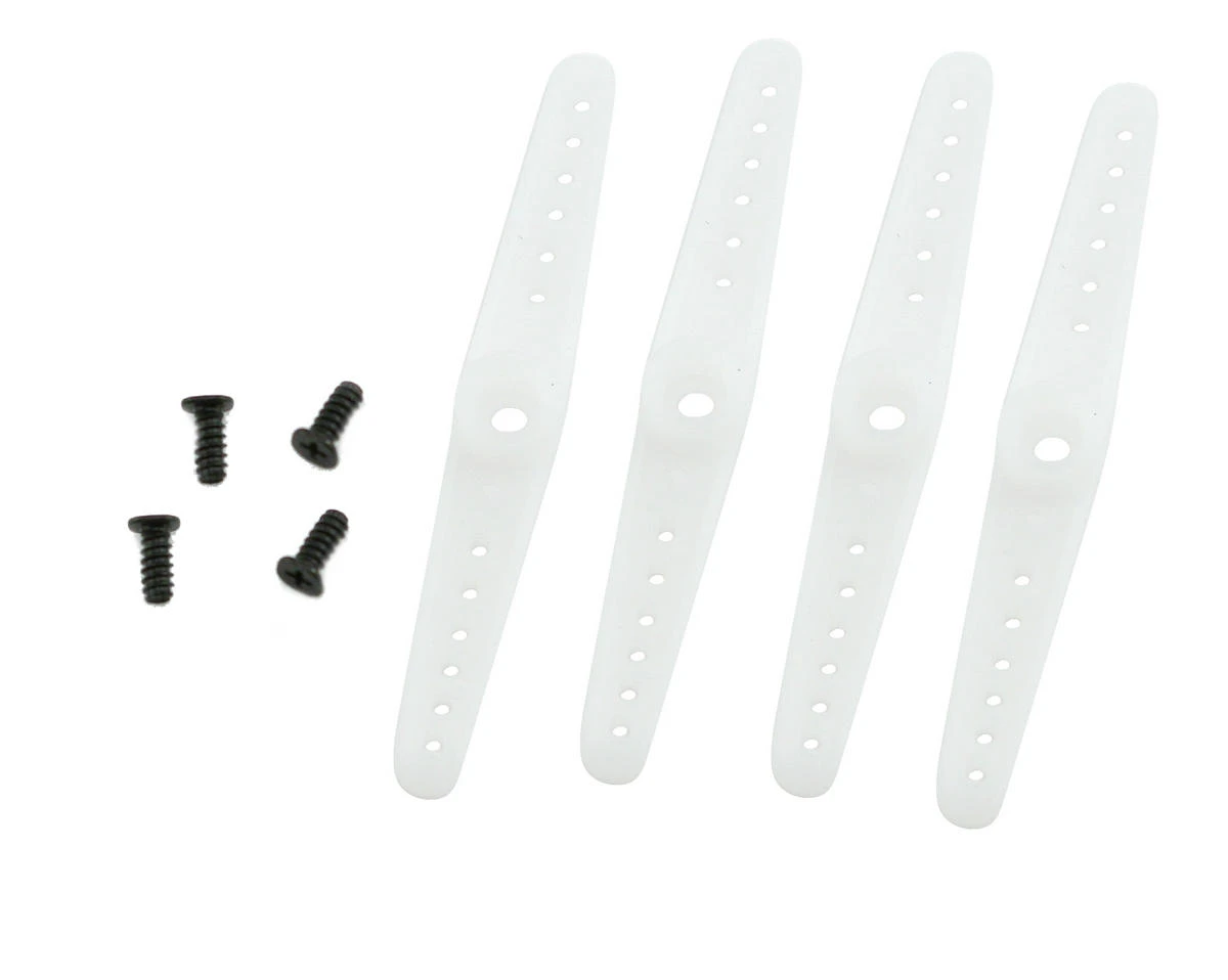 E-flite 3D Servo Arm Set W/Screws (S75/HS-55) (4) 1 E-flite 3D Servo Arm Set W/Screws (S75/HS-55) (4)