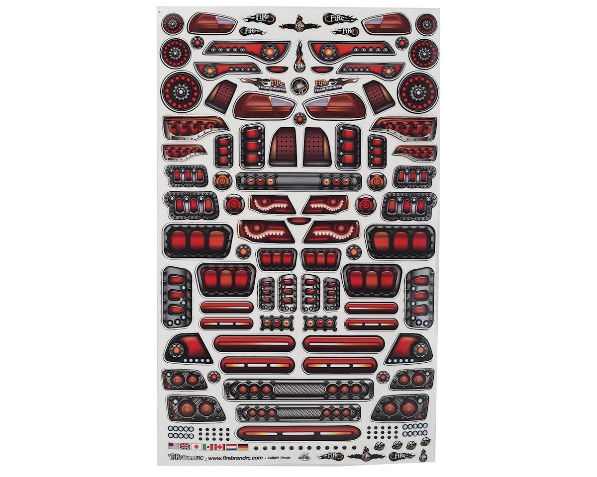 Firebrand RC Tail Lights Multi-Fit Decal Sheet (8.5x14") 1 Firebrand RC Tail Lights Multi-Fit Decal Sheet (8.5x14")