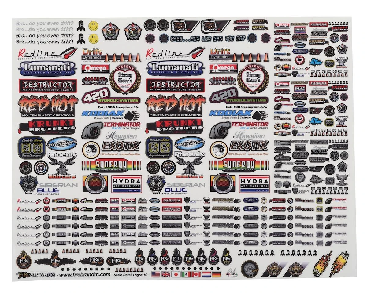 Firebrand RC Sponsor Logos 4 Decal Set (8.5x11") 6 Firebrand RC Sponsor Logos 4 Decal Set (8.5x11") - Image 6