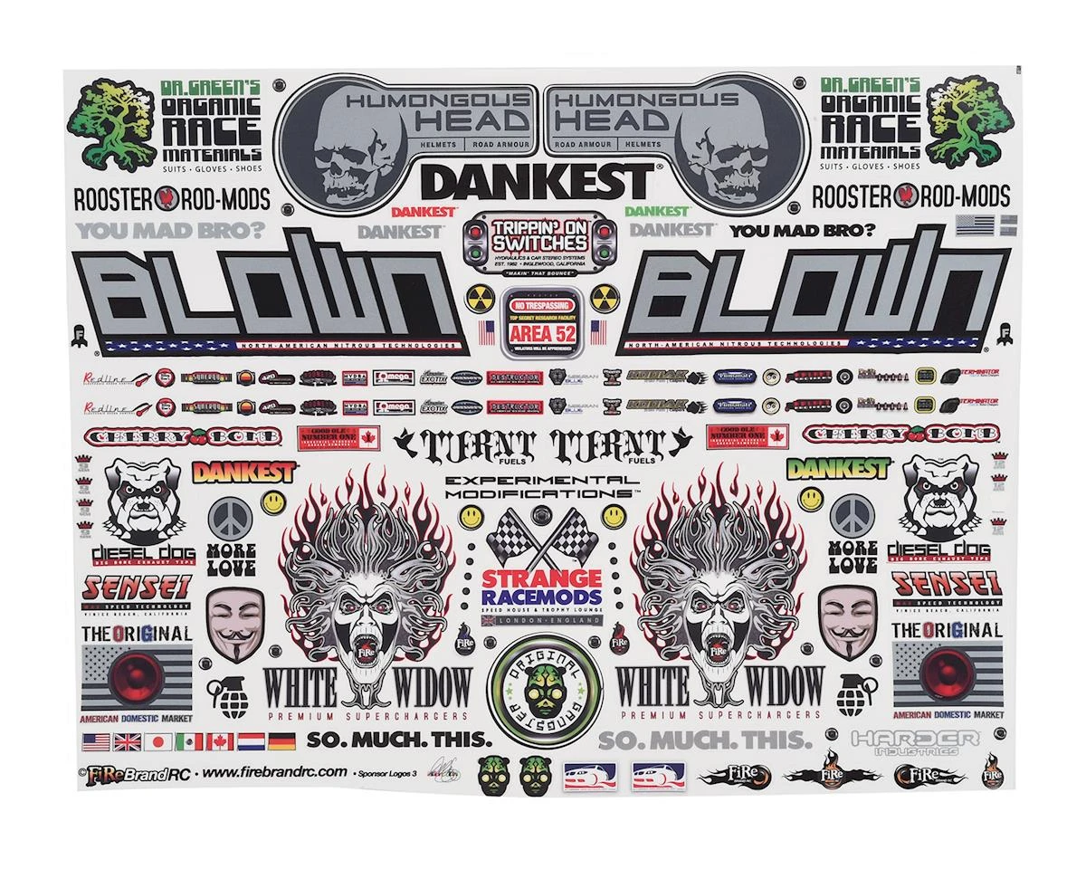 Firebrand RC Sponsor Logos 4 Decal Set (8.5x11") 4 Firebrand RC Sponsor Logos 4 Decal Set (8.5x11") - Image 4