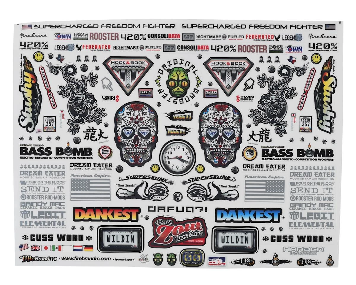 Firebrand RC Sponsor Logos 1A Decal Set (6x10") 3 Firebrand RC Sponsor Logos 1A Decal Set (6x10") - Image 3