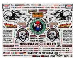 Firebrand RC Sponsor Logos 2C Decal Set (8.5x11")