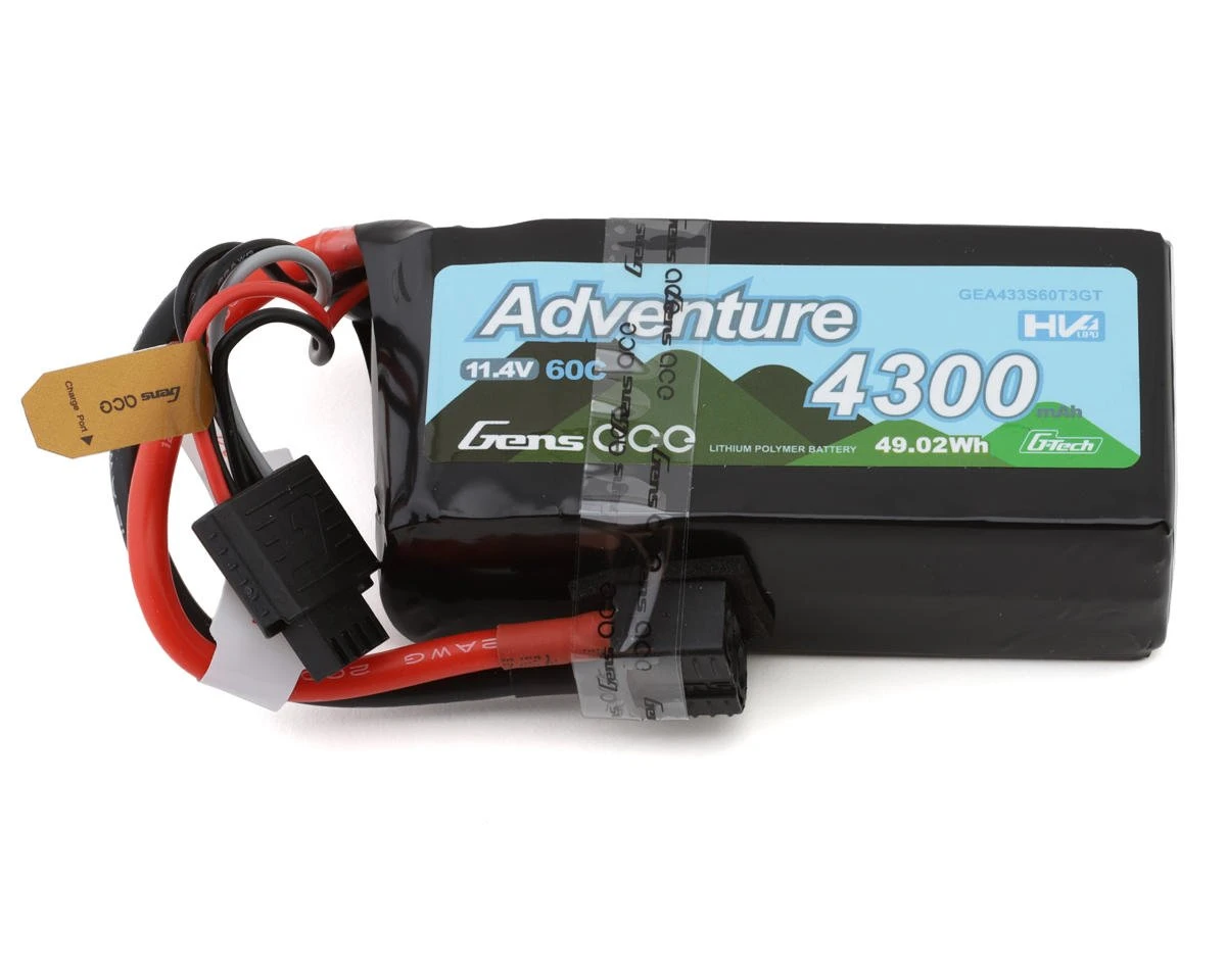 Gens Ace G-Tech Smart 3S LiHV Battery 60C (11.4V/4300mAh) W/Universal Connector 2 Gens Ace G-Tech Smart 3S LiHV Battery 60C (11.4V/4300mAh) W/Universal Connector - Image 2
