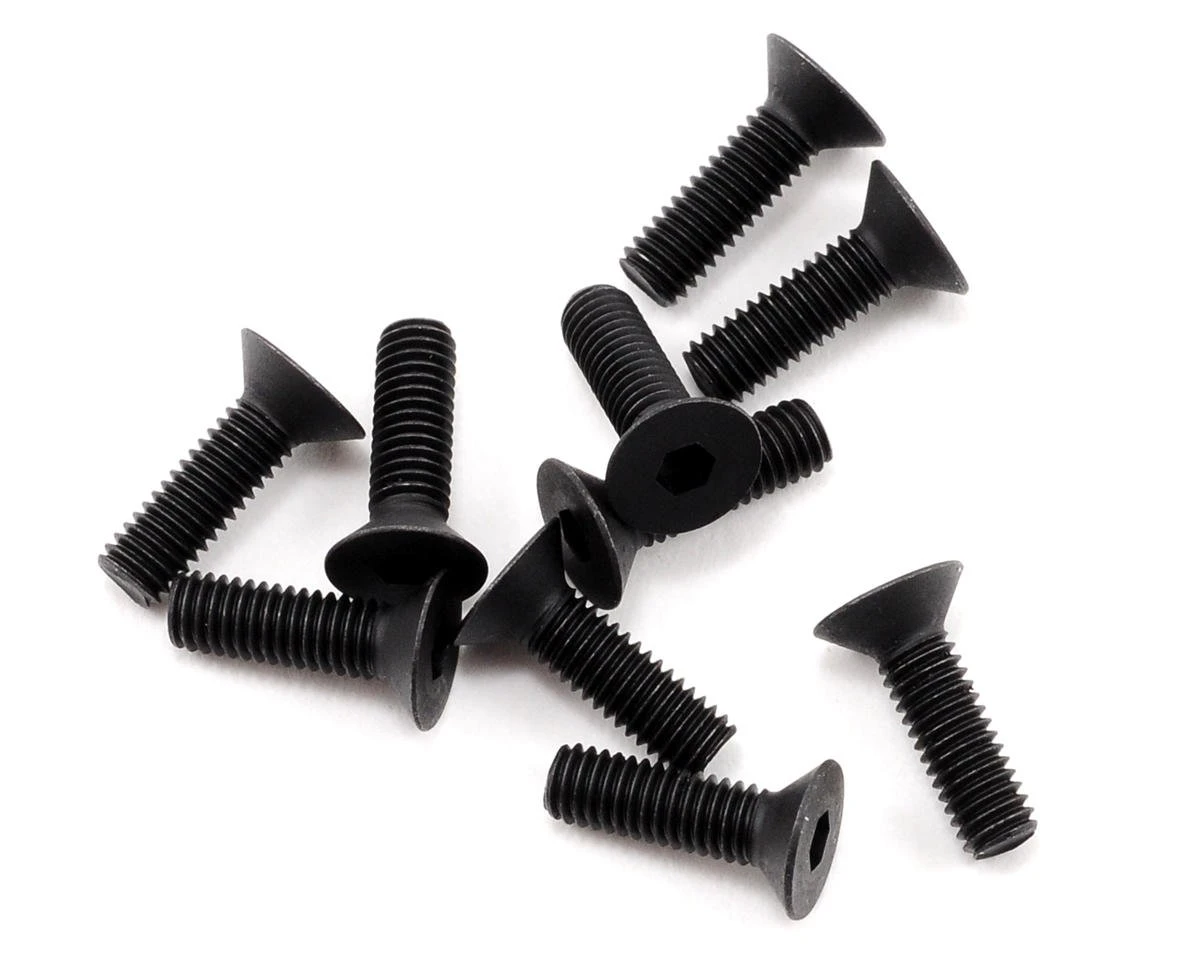 HB Racing 3x10mm Flat Head Screw (10) 1 HB Racing 3x10mm Flat Head Screw (10)