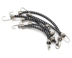 Hot Racing 1/10 Scale Bungee Cord Set (Black/White) (6)