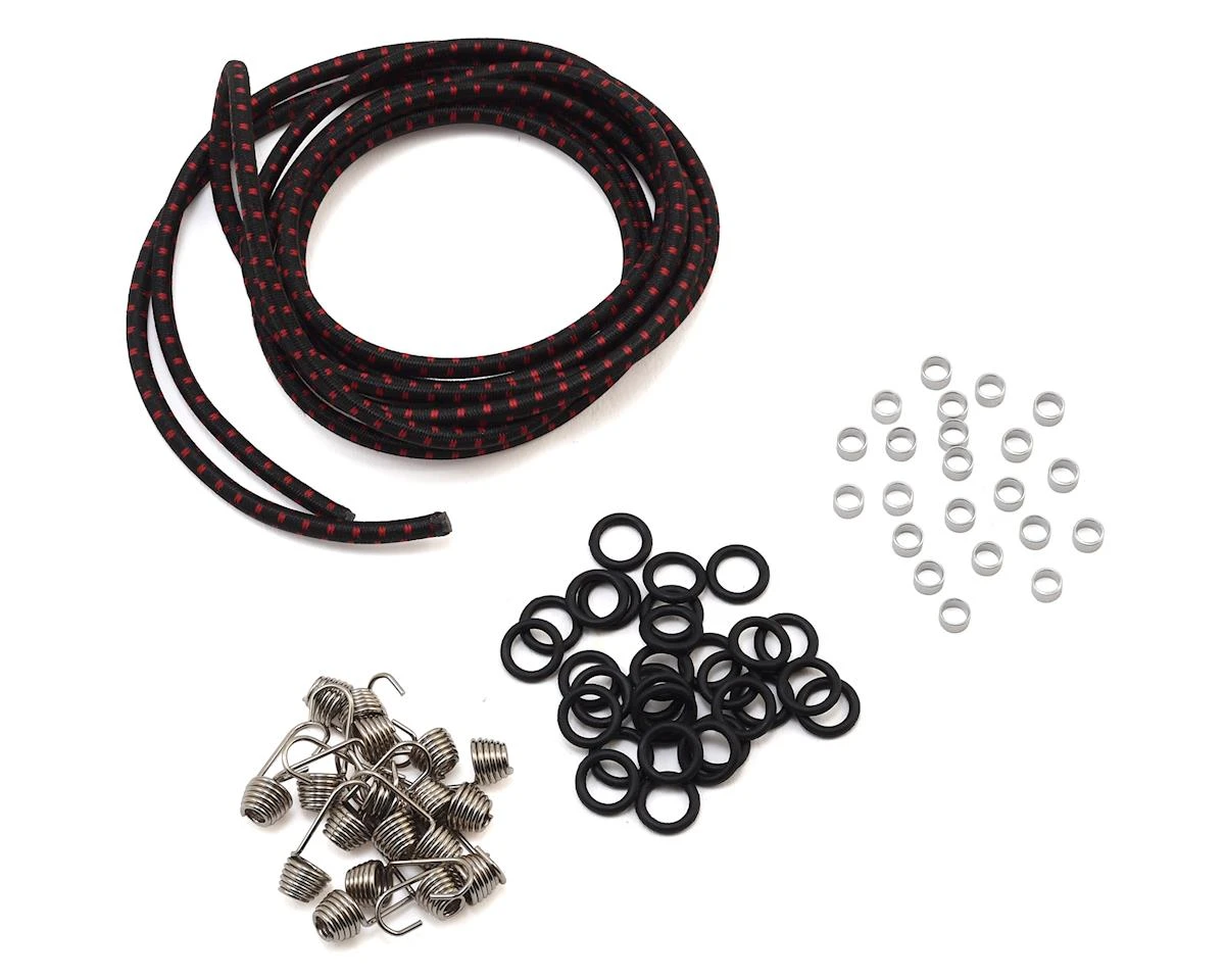 Hot Racing 1/10 Scale Bungee Cord Kit (Black/Red) 1 Hot Racing 1/10 Scale Bungee Cord Kit (Black/Red)