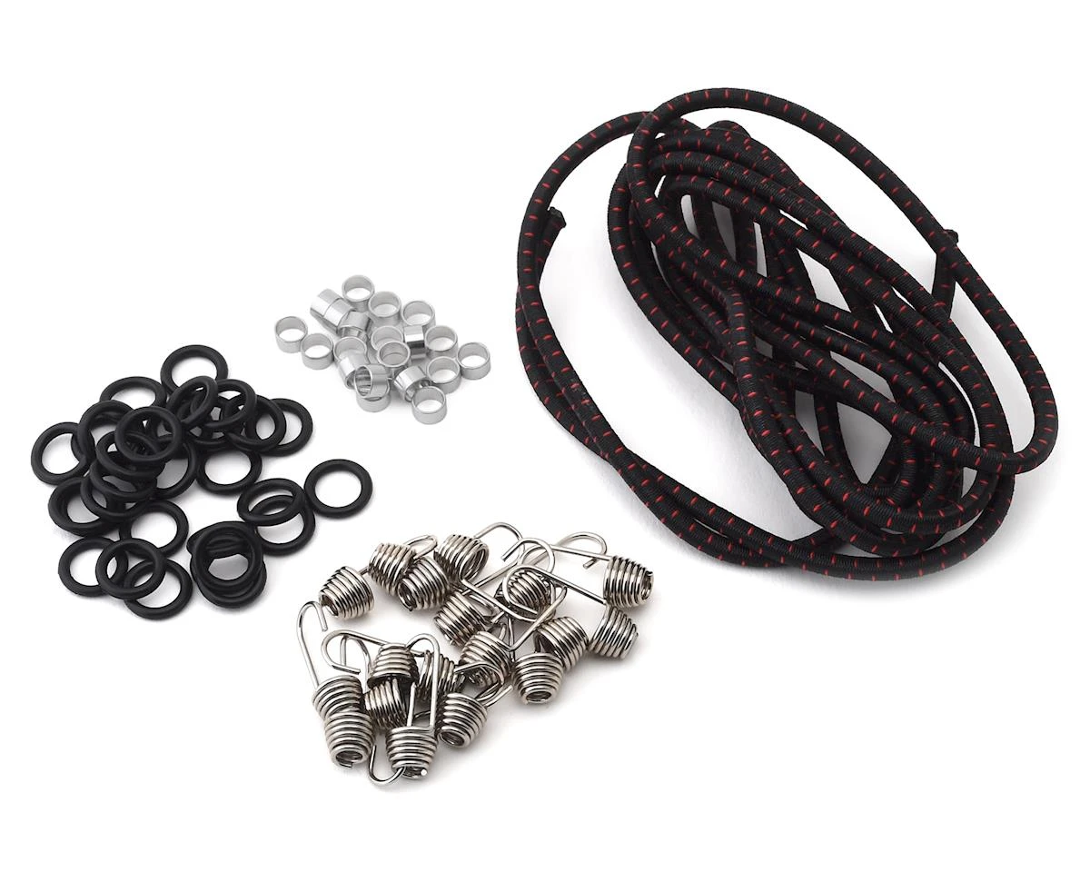 Hot Racing 1/10 Scale Cargo Net Kit (Black/Red) 1 Hot Racing 1/10 Scale Cargo Net Kit (Black/Red)