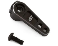 Hot Racing Aluminum 5mm Offset Servo Horn (Black) -AMAIN HOBBIES SHOP hrash23th01