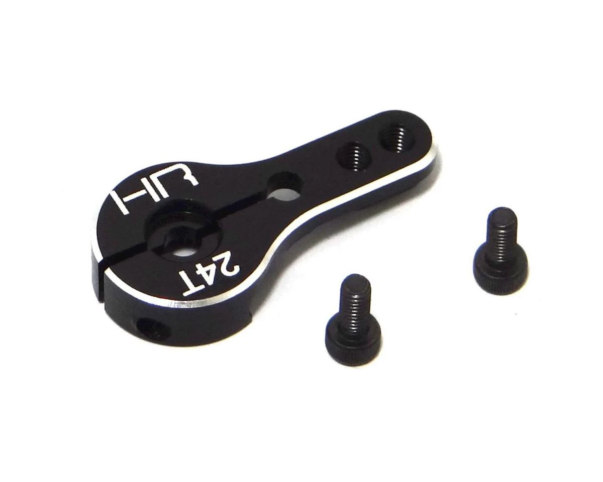 Hot Racing Aluminum Clamping Lock Servo Arm (24T-Hitec) 1 Hot Racing Aluminum Clamping Lock Servo Arm (24T-Hitec)