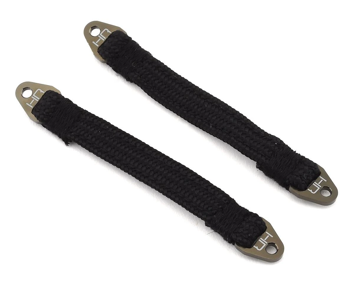Hot Racing 90mm Suspension Travel Limit Straps (2) (Gunmetal) 1 Hot Racing 90mm Suspension Travel Limit Straps (2) (Gunmetal)