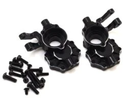 Hot Racing Aluminum Front Inner Portal Housing For Traxxas TRX-4 (Black) (2)