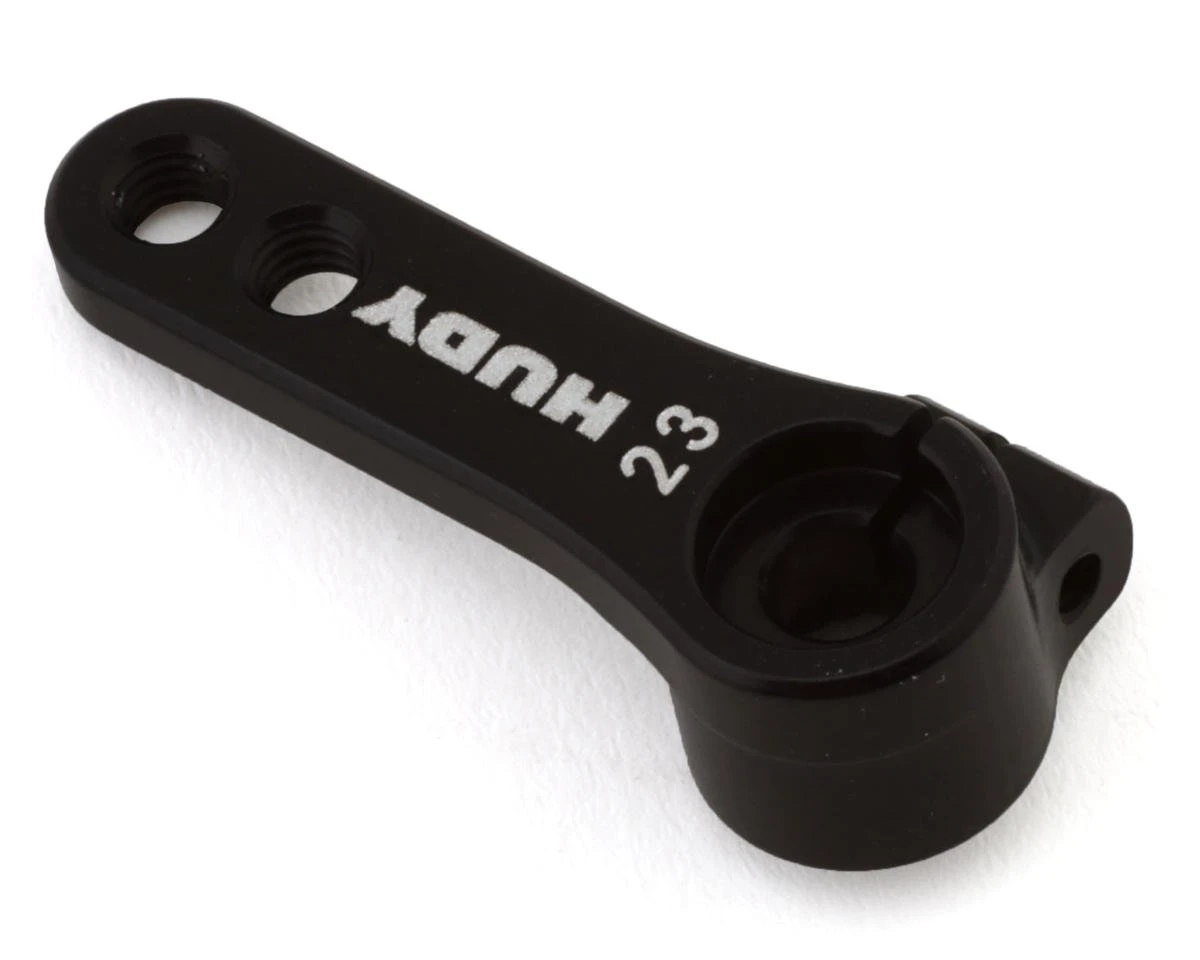 Hudy Aluminum Offset 2 Hole Clamp Servo Horn (Black) (23T) (KO/JR/Sanwa) 2 Hudy Aluminum Offset 2 Hole Clamp Servo Horn (Black) (23T) (KO/JR/Sanwa) - Image 2