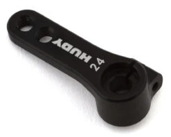 Hudy Aluminum Offset 2 Hole Clamp Servo Horn (Black) (23T) (KO/JR/Sanwa)