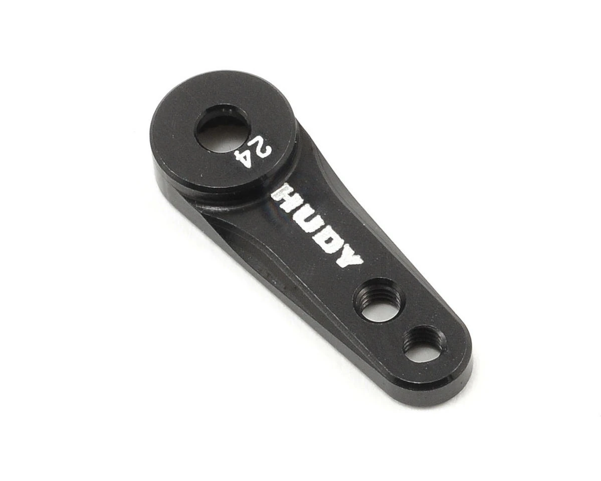 Hudy Machined Aluminum Single Arm Servo Horn (Black) (24T-Hitec) 1 Hudy Machined Aluminum Single Arm Servo Horn (Black) (24T-Hitec)