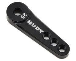 Hudy Machined Aluminum Single Arm Servo Horn (Black) (25T-Futaba, Orion, ACE)
