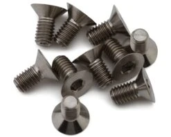 Hudy M3 Titanium Flat Head Screws (10) (3x6mm)