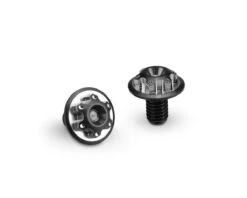 JConcepts 6x10mm Finnisher Titanium License Plate Screws (2) (Black) -AMAIN HOBBIES SHOP jco11000