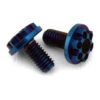 JConcepts 3x6mm Finnisher Titanium Motor Screws (Blue) (2)