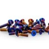 JConcepts Team Associated B6.4 Titanium Lower Screw Set (26) (Blue/Purple/Gold)