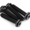 JConcepts 3x14mm "Top Hat" Titanium Screws (Black) (4)