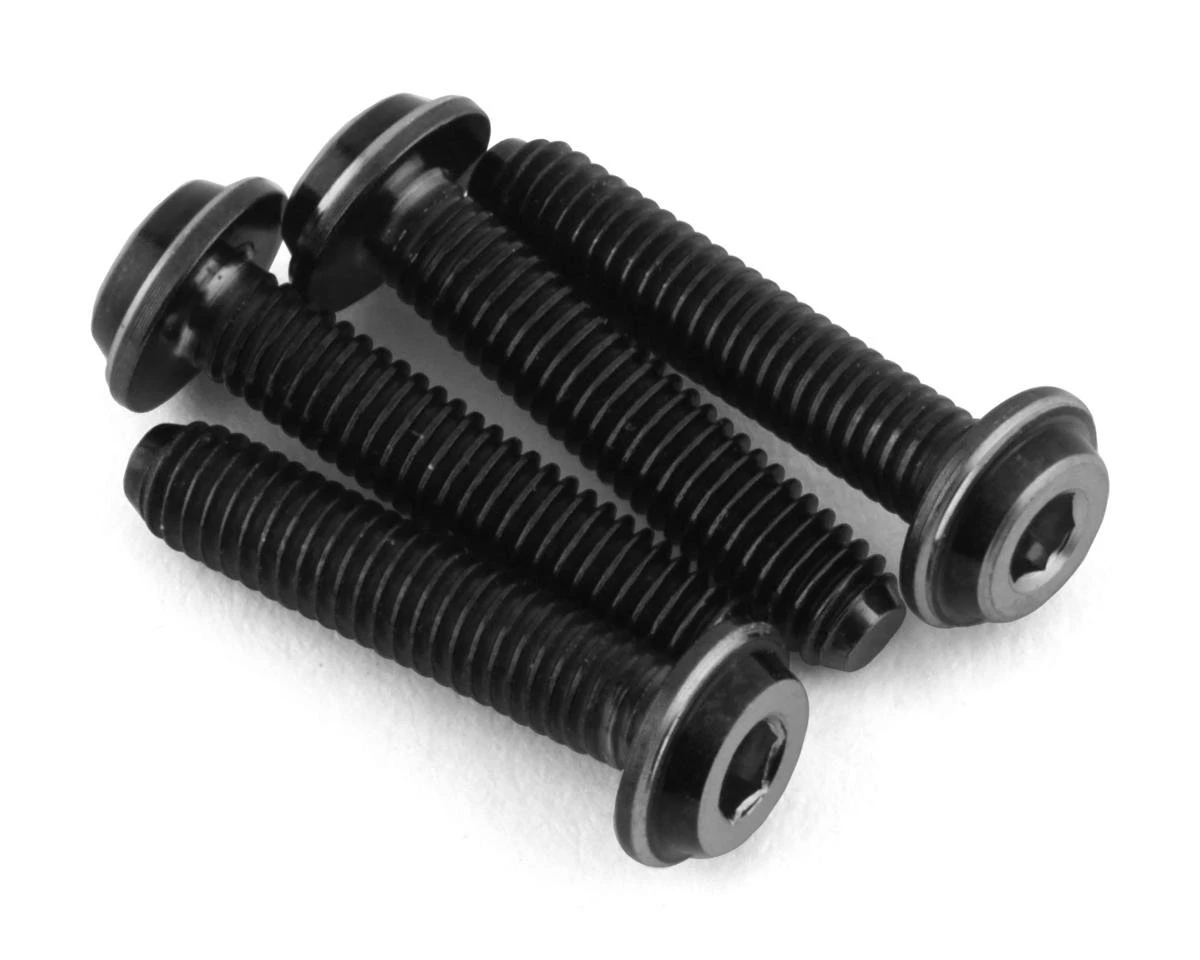 JConcepts 3x14mm "Top Hat" Titanium Screws (Black) (4) 1 JConcepts 3x14mm "Top Hat" Titanium Screws (Black) (4)