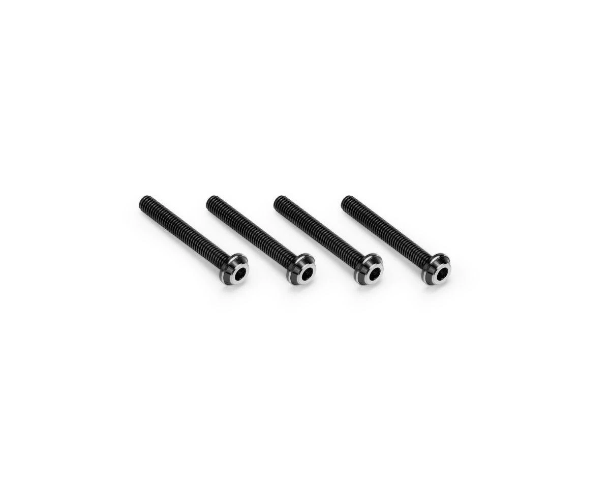 JConcepts 3x22mm Titanium Top Hat Screws (Black) (4) 1 JConcepts 3x22mm Titanium Top Hat Screws (Black) (4)