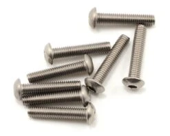 Kyosho 3x15mm Titanium Button Head Hex Screw (8)