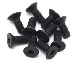 Losi 4x10mm Flat Head Hex Screws (10)
