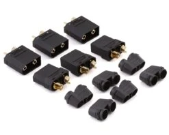 Maclan XT90 Connectors (4 Female) (Black) -AMAIN HOBBIES SHOP mcl4269